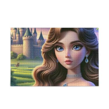 Imagem de Quebra-cabeça de princesa desafiador quebra-cabeça desafio quebra-cabeça para adultos, tamanho final 75 x 50 cm