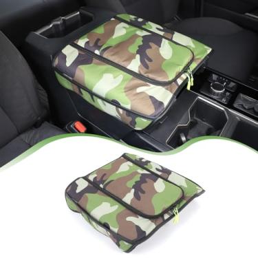 Imagem de Capa protetora de apoio de braço para console central compatível com Toyota Tundra Sequoia 2022-2025 de couro para console de carro almofada de assento de apoio de braço à prova d'água acessórios