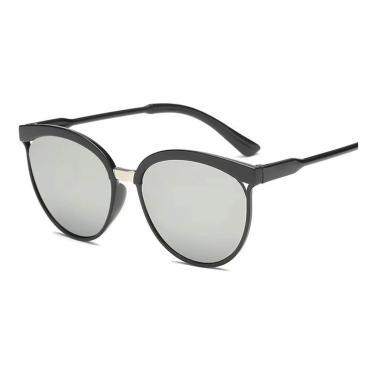 Imagem de Óculos De Sol Retrô Revoada Blogueira Retangular Espelhado