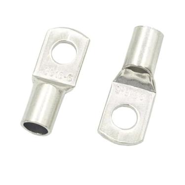 Imagem de FUKUZL Kit de terminal de cabo de cobre 20/50 peças SC16-8 furos de parafuso terminais de bateria conector de fio de nariz de cobre (SC16-6, 20PCS)