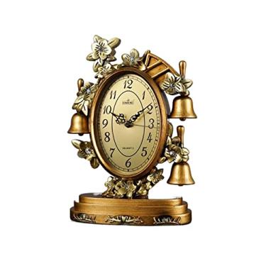 Imagem de Relógio de manto, relógio de mesa, sala de estar, casa, relógio com pêndulo, decoração de mesa, mesa, relógio de mesa, relógio retro, relógio de mesa, relógio de mesa vintage, relógio de cornija (cor