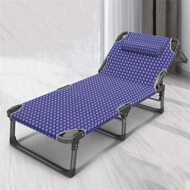 Imagem de ONDHGFBGB Poltrona reclinável para almoço doméstico portátil multifuncional cadeira de lazer quarto varanda