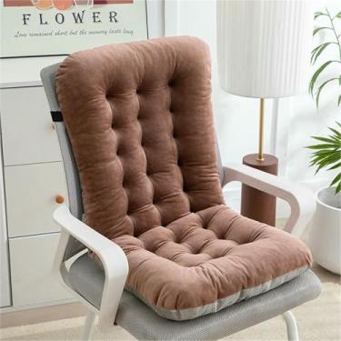 Imagem de Almofada macia para cadeira de balanço, almofadas para assento e encosto com base antiderrapante, almofadas de encosto de peça única, para escritório, carro, casa, sala de jantar e cozinha.