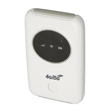 Imagem de Akozon Hotspot WiFi Móvel 4G - Mini Roteador Portátil LTE Com Bateria de 3200mAh, Suporta 10 Usuários, Slot para Cartão Micro SIM, Ideal para Laptops, Telefones e TV