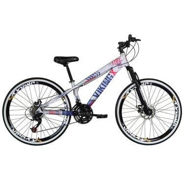 Imagem de Bicicleta Aro 26 Vikingx Tuff 21v Alumínio Freio a Disco Suspensão Aros Vmaxx-Unissex