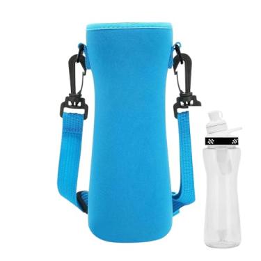 Imagem de Mangas de garrafa de água de vidro de neoprene, capa de garrafa de neoprene - porta-transporte,Saco ergonômico para suporte de de água, suporte para isolado, porta-saco para de