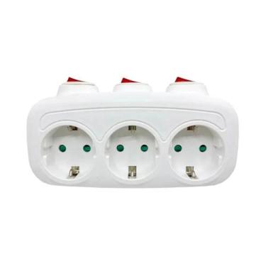 Imagem de Tomada De Energia Padrão Europeu Com Interruptor ON/OFF, Adaptador De 