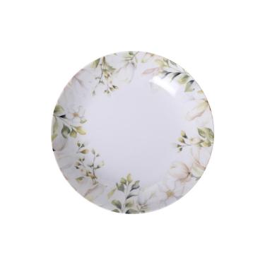 Imagem de Prato Fundo Tramontina Magnolia Em Porcelana Decorada 22 Cm