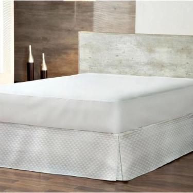 Imagem de Saia Box Matelasse Branca King Trisoft