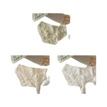 Imagem de Calcinhas De Renda De Cintura Baixa Para Mulheres, 3 Peças, Lingerie S
