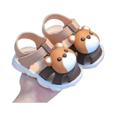 Imagem de Sandálias De Praia Para Bebês, Marrom E Azul, Para Meninos, Sapatos Ao