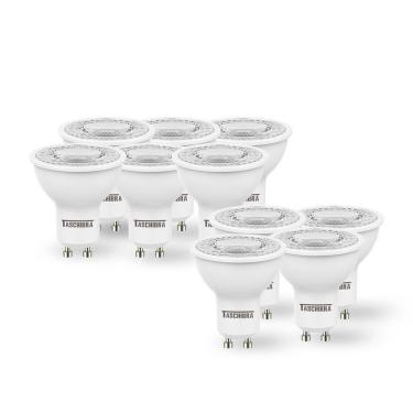 Imagem de Kit 10 Lâmpadas Led Dicroica Mr16 Tdl 7w Taschibra Bivolt 2700k Luz Quente