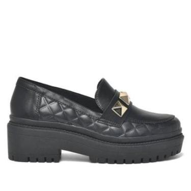 Imagem de Mocassim Feminino Via Marte Matelassê 23-904 Preto-Feminino