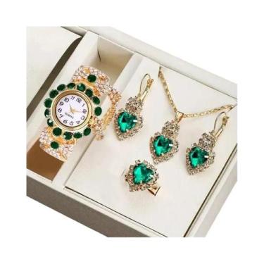 Imagem de Conjunto De Relógio De Pulso De Quartzo Para Mulheres Com Bracelete Aj