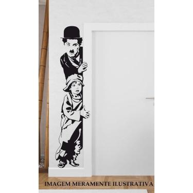 Imagem de Adesivo Para Porta Charlie Chaplin