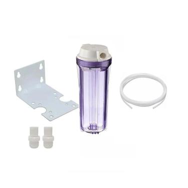 Imagem de Kit Carcaça Transparente 10 + Suporte + Conectores