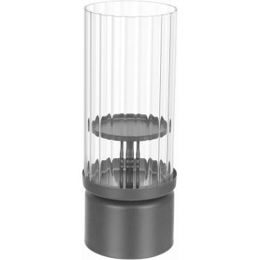 Imagem de CASTIÇAL DECRATIVO PORTA VELA HOME&CO METAL 27x10x10cm PRETO