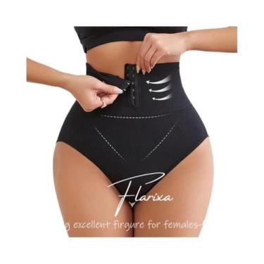 Imagem de Calcinha Modeladora Feminina Flarixa De Cintura Alta Sem Costura Com C