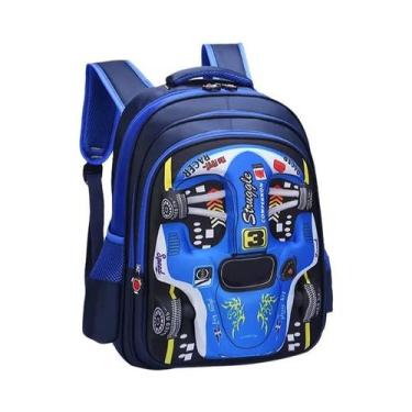 Imagem de Mochila 3D À Prova d'Água Leve Vermelha E Azul Para Meninos E Meninas 