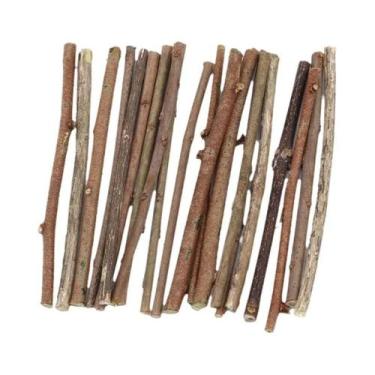 Imagem de Discos E Bastões De Madeira De Salgueiro (20 Peças) Para Artesanato DI