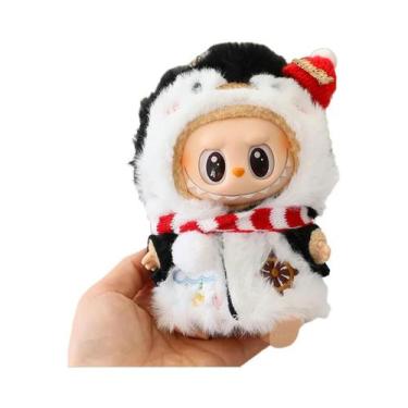 Imagem de Macacão De Natal Labubu Com Capuz, Acessórios De Roupa Para Bonecos De