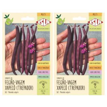 Imagem de 2X Sementes de Feijão-Vagem Xapecó Trepador ISLA