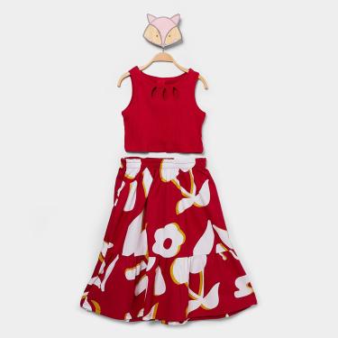 Imagem de Conjunto Infantil Curto Kyly Floral Menina-Feminino