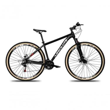 Imagem de Bicicleta Aro 29 Absolute Nero 5 Alumínio 27v Mountain Bike K7 Freio A Disco Garfo Suspensão Preto 17