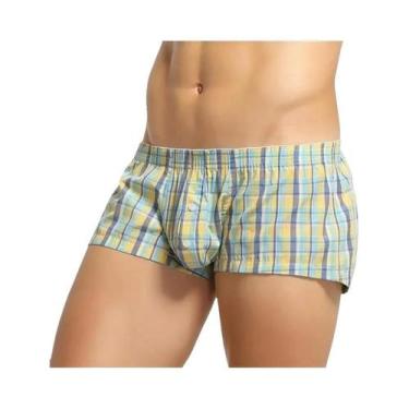 Imagem de Cuecas De Algodão Xadrez Masculinas Confortáveis De Alta Qualidade, Ro