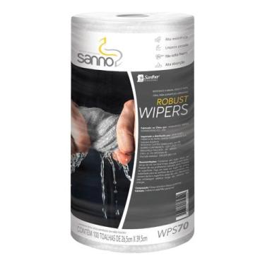 Imagem de Pano multiuso wiper 70g branco 100un - SANTHER