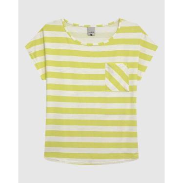 Imagem de Blusa Ampla Feminina Estampada Detalhe Bolso Frontal Em Viscose Stretch-Feminino