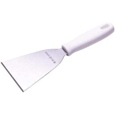 Imagem de Espatula reta inox branca 10cm es100 lanche chapa chapeiro - MUNDIAL, 