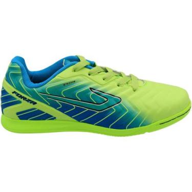 Imagem de Chuteira Futsal Indoor Juvenil Topper Forza IV Menino, Verde, 33