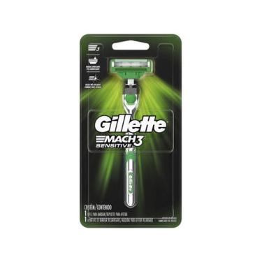 Imagem de Aparelho de Barbear Gillette Mach3 Sensitive + 1 Carga, 1