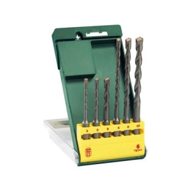 Imagem de Jogo de Brocas SDS Plus 5 a 10mm 6 Unidades Bosch 2607019447, 6 Peças,