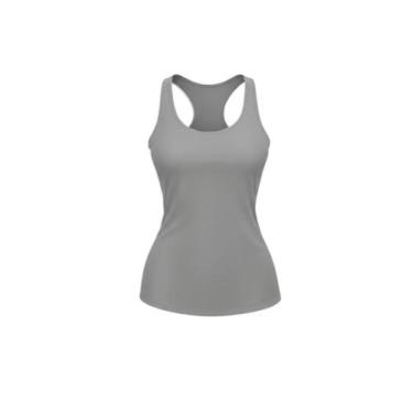 Imagem de Camiseta Feminina Regata Nadador Dry Fit Slim Fit Academia - Trendixx,