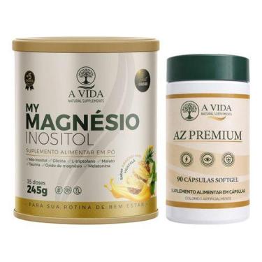 Imagem de My Magnesio Inositol 245g + Poliv Az 90 Softgels Abacaxi Com Hortelã A