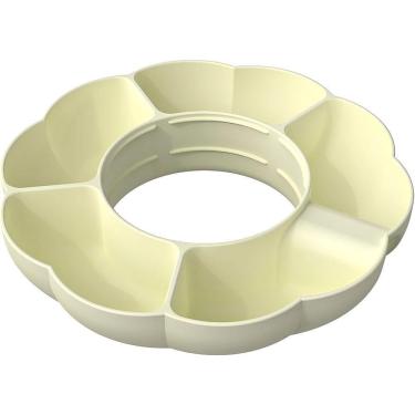 Imagem de Bandeja Petisqueira Suporte Copo Quencher Silicone Lanches - Encaixe Para Copo Térmico + 5 Divisórias