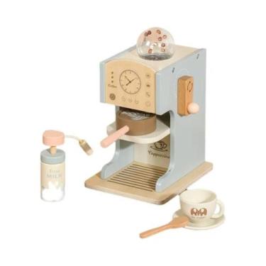 Imagem de Conjunto De Brinquedos De Cozinha De Madeira Para Crianças, Cafeteira 