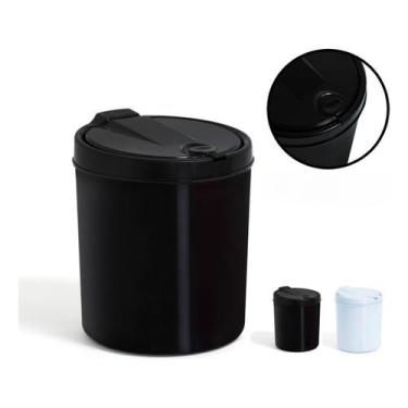 Imagem de Lixeira De Pia Plástico 3 Litros Click Cesto De Lixo Cozinha - Viel, P