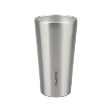 Imagem de Copo Térmico Parede Dupla Tramontina Exata 61646430 420ml, Inox