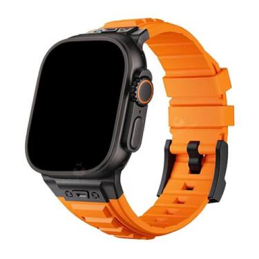 Imagem de Pulseira Silicone Square Robusta Compatível com Watch Ultra - Baú do V