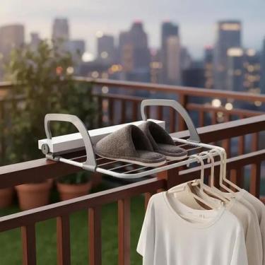 Imagem de Varal de Janela Porta e Sacada Portátil Prático Dobrável - Yeet