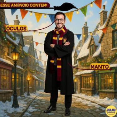 Imagem de Fantasia Harry Potter Grifinória com Acessórios Festa e Cosplay Modelo