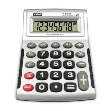 Imagem de Calculadora De Mesa Vighs V-6190a 08 Dígitos