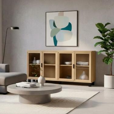 Imagem de Aparador Buffet 4 Portas de Vidro R-638 Riviera Riviera