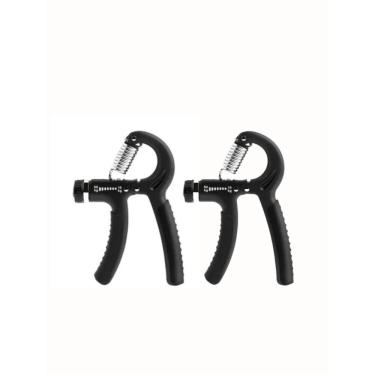 Imagem de Hand Grip Flexor de Punho 2 Pcs para Fortalecimento de Mãos Dedos e Antebraços com Resistência Ajustável de 10 kg a 60