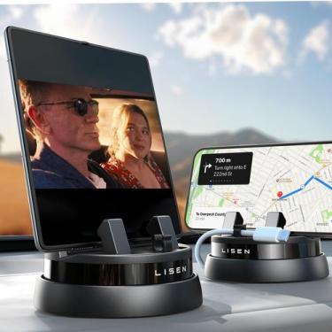 Imagem de Suporte para telefone de carro LISEN, painel giratório de 360 para iPh