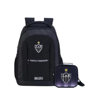 Imagem de Kit Escola Mochila Time Atlético Mineiro + Lancheira Térmica - Atletic