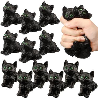 Imagem de Brinquedos para alívio de estresse Meooeck Black Cat Fidget Squeeze 12